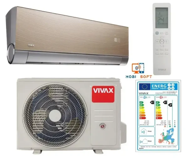 Vivax ACP-12CH35AEVI GOLD – elegantni zidni klima uređaj sa zlatnim završnim slojem