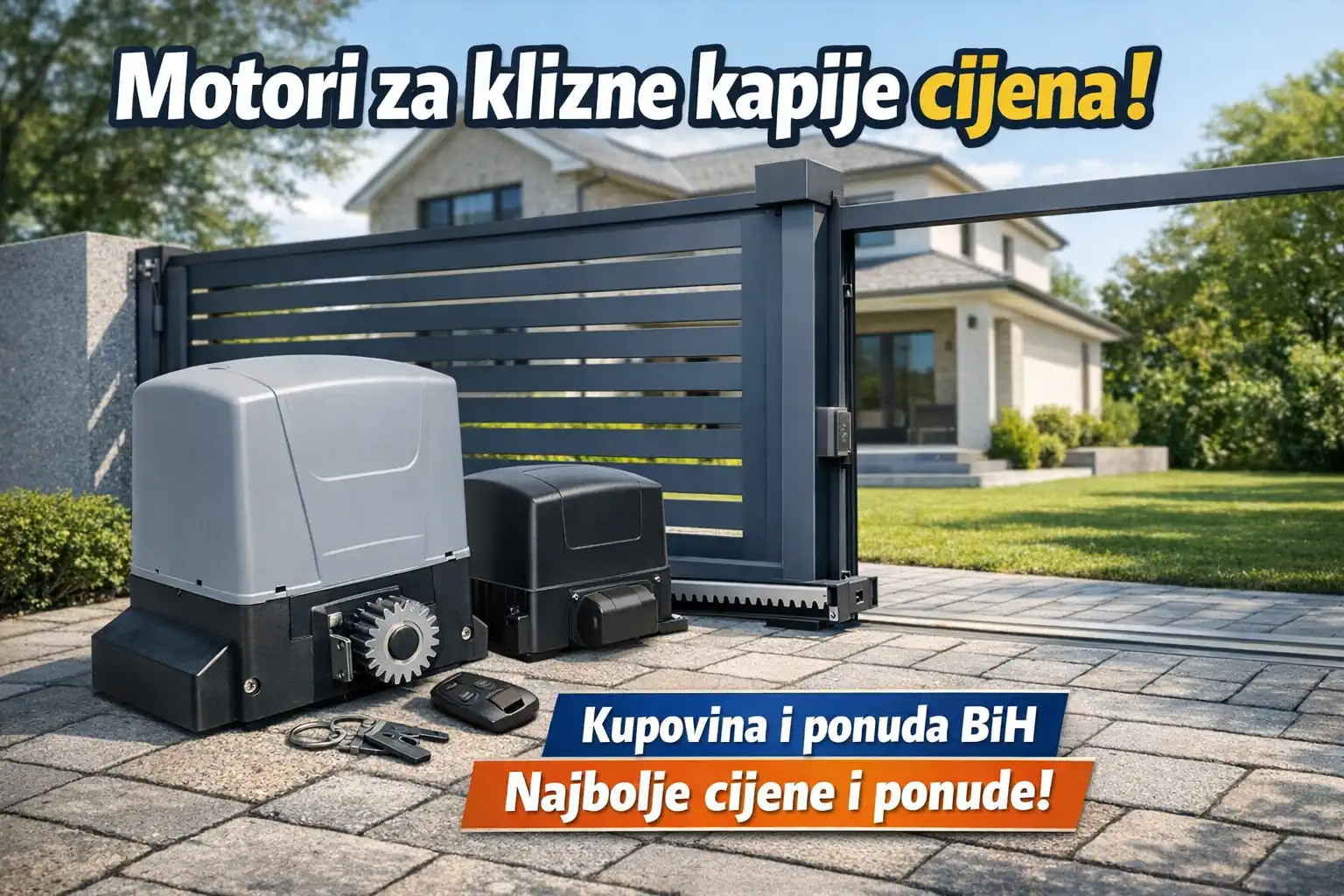 Motori za klizne kapije cijena u BiH – ponuda, kupovina i savjeti za izbor