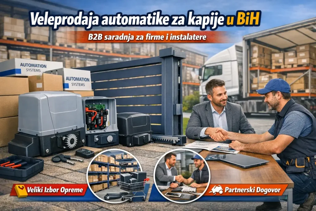 Veleprodaja automatike za kapije u BiH za firme i instalatere